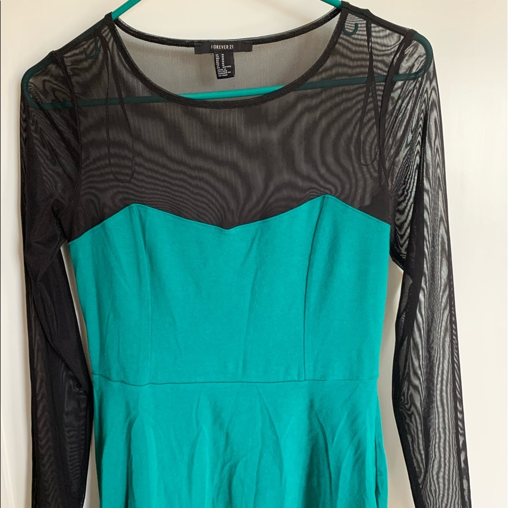 Forever 21 mesh skater dress
